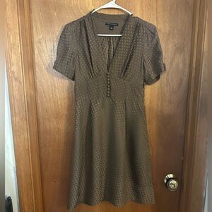Banana Republic Brown Textured Mini Dress